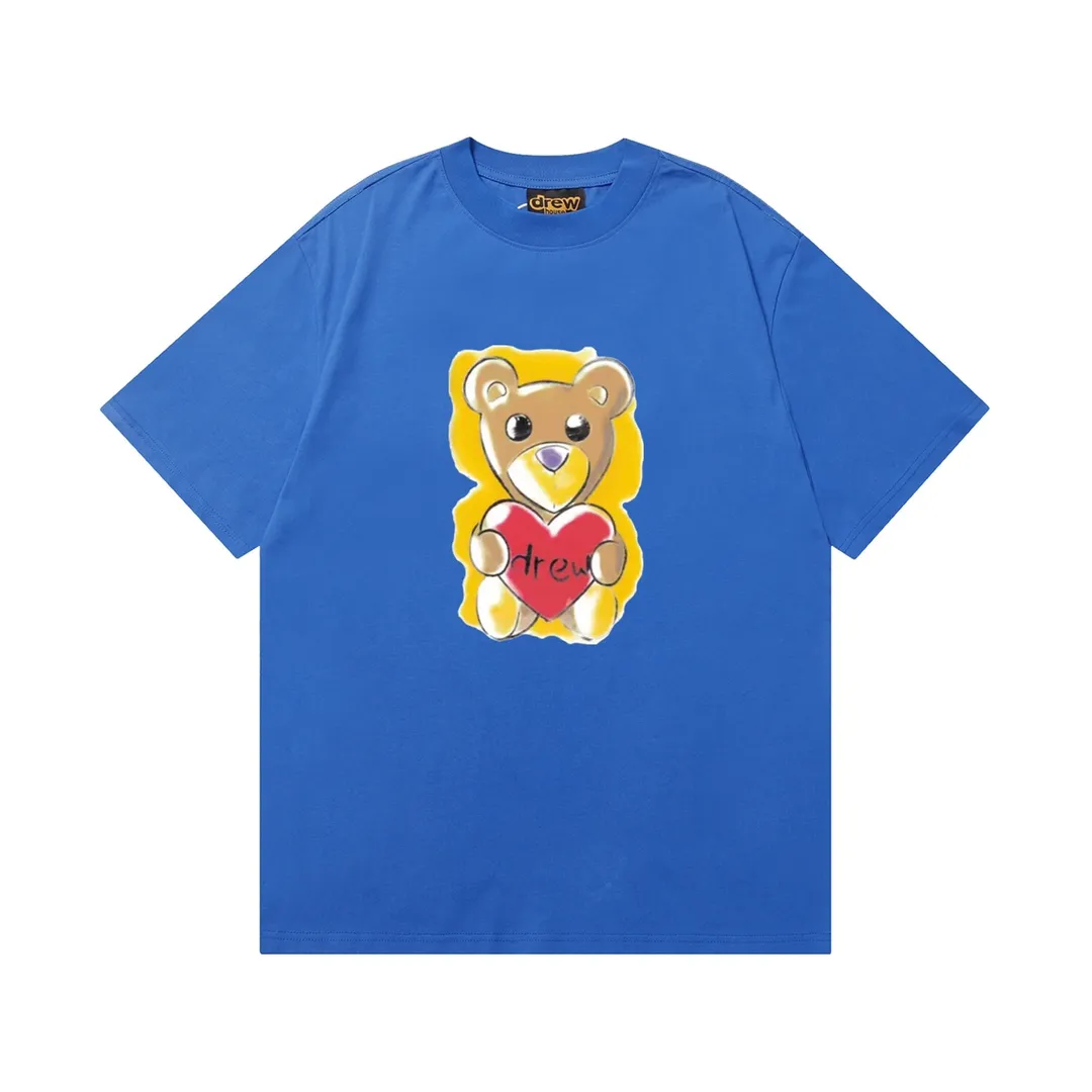 D 051 9 2023SS Same Style drew T g , ！ Quality！！ ， Quality！！ ， ！！ ， ， ， ， ， 。 Sizes：S M L XL ：Black White Royal Blue Red Brown White Orange